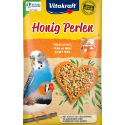 New Vitakraft Honig-Perlen 20g Sittich Beutel