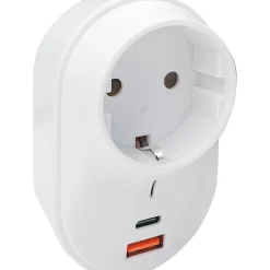 Best Schwaiger 230V Steckdosenadapter USB Typ A+C