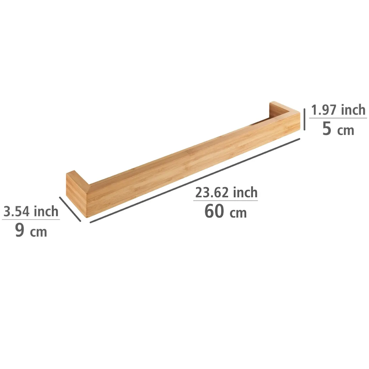 Hot Wenko Wandablage 60 cm Bambusa