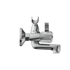 Sale Schütte Wannenarmatur Savino chrom Zweigriff1/2" BR-Anschluss inkl.Handbrausehalter