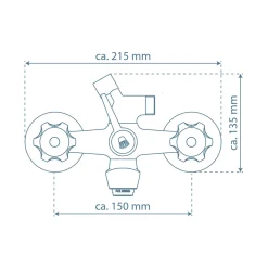 Sale Schütte Wannenarmatur Savino chrom Zweigriff1/2