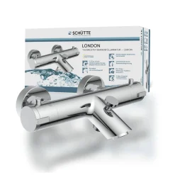 Best Schütte Wannenthermostat London, chrom, 1/2Verbruehschutz und Wassersparfunktion