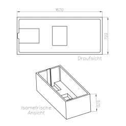 Discount Ottofond Wannentraeger zu Costa 170x75cm