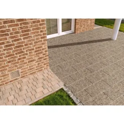 Outlet Waschbetonplatte Rheinkies 60/40/4