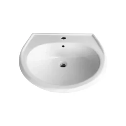 Hot Waschtisch mit Hahnloch Keramik BxTxHca. 60x52x25cm