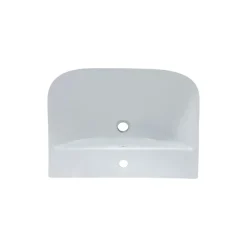 Best sanicomfort Waschtisch Rivo, Breite 60cm,Tiefe 45cm,matt weiss, mit Ueberlauf u. Hahnloch