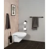 Wenko WC-Garnitur Bosio Black matt geschlForm
