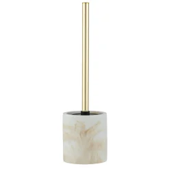 Wenko WC-Garnitur Mod. Odos, weiss/gold