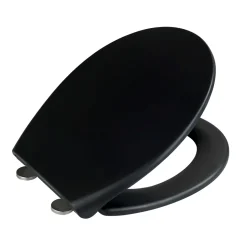 Outlet Wenko WC-Sitz Ikaria schwarz matt, Duroplast