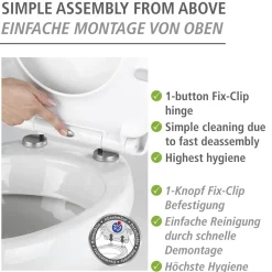 Online Wenko WC-Sitz Softness, Re lief Oberflaeche