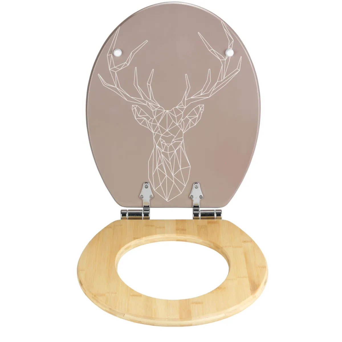 Best Wenko WC-Sitz Stag, MDF/Bambus