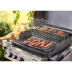New Weber Fisch- und Gemüsehalter groß Edelstahl für Gasgrill ab Q300