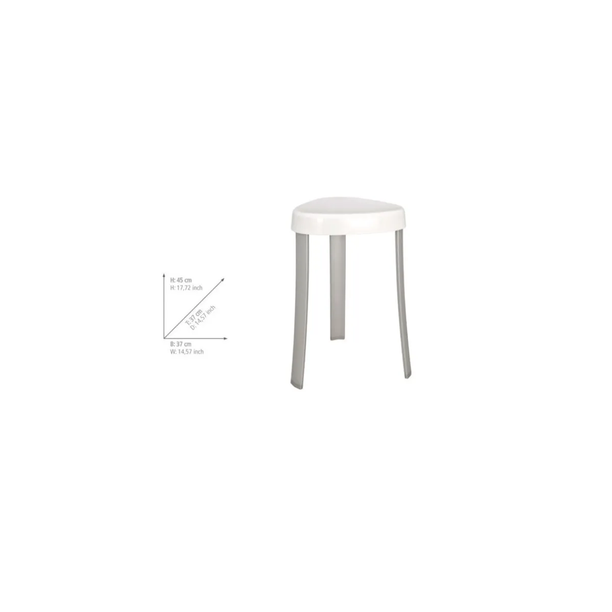 Outlet Wenko Bad-Hocker Corrente Weiß