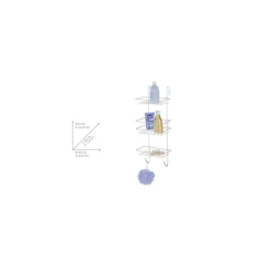 Clearance Wenko Duschregal Revigo mit 3 Ablagen