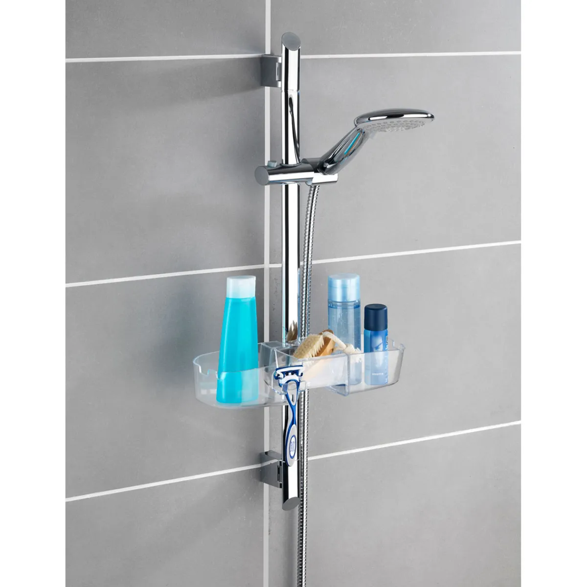 Outlet Wenko Duschstangencaddy Premium mit 3 Fächern