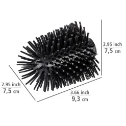 Wenko Ersatzbürstenkopf Durchmesser 7,5 cm schwarz