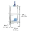 Wenko Regal Yago viereckig mit 3 Glasablagen