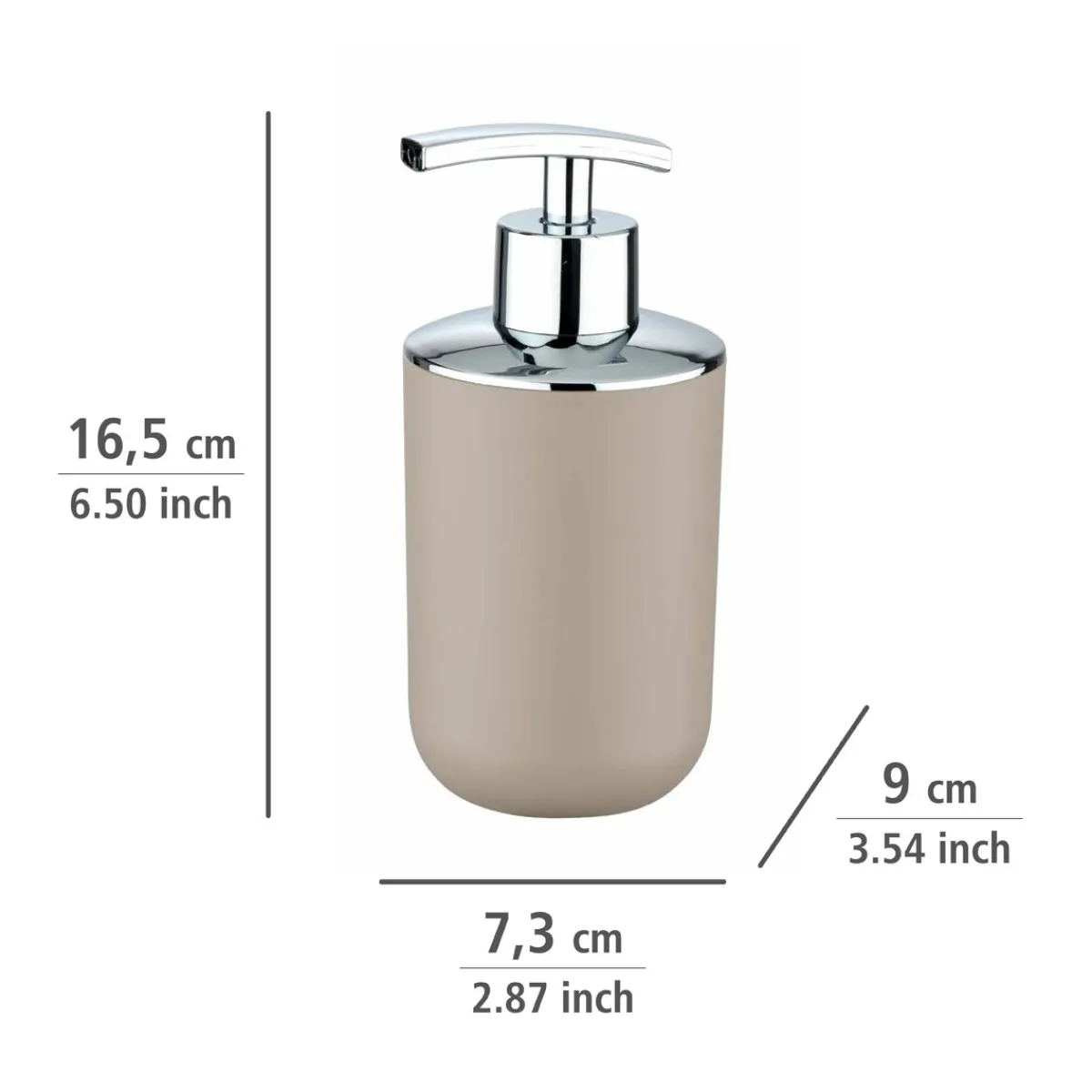 Wenko Seifenspender Brasil taupe 320 ml