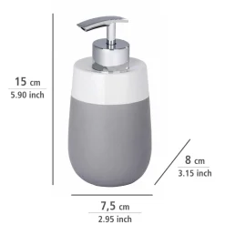 Sale Wenko Seifenspender Malta grau/weiß 290 ml