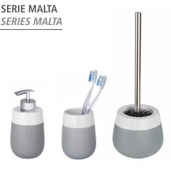 Sale Wenko Seifenspender Malta grau/weiß 290 ml