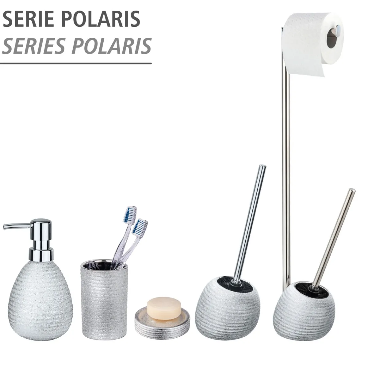 Best Wenko Seifenspender Polaris Juwel silber 390 ml