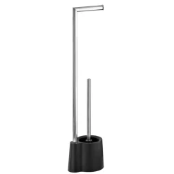 Best Wenko Stand WC-Garnitur Avola schwarz