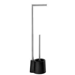 Best Wenko Stand WC-Garnitur Avola schwarz