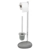 Clearance Wenko Stand WC-Garnitur Pebble Stone grau
