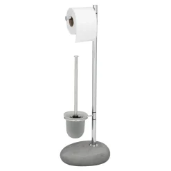 Clearance Wenko Stand WC-Garnitur Pebble Stone grau