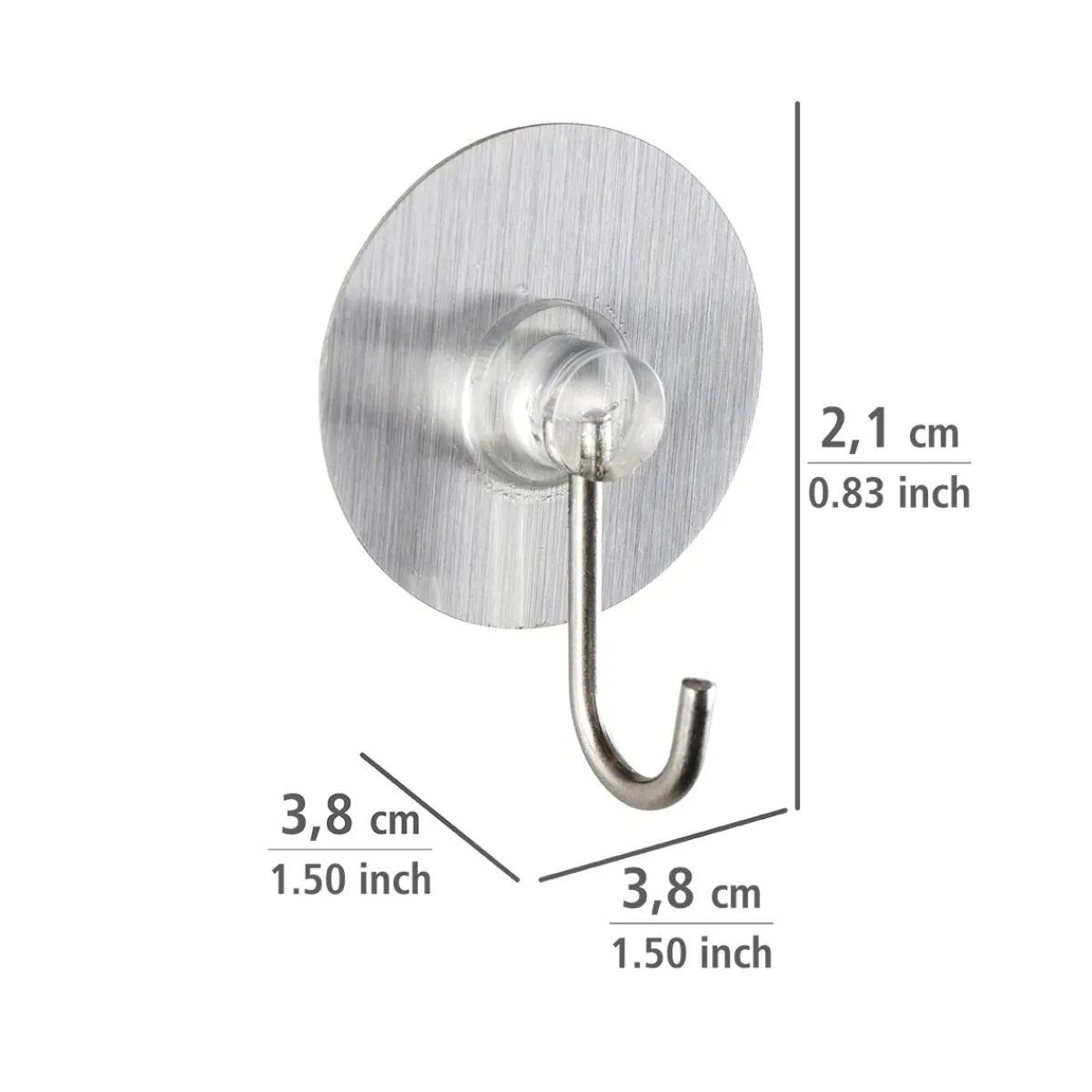 Outlet Wenko Static-Loc Nickelhaken Osimo 4er Set