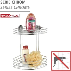 Hot Wenko Turbo-Loc Eckregal 2 Ablagen