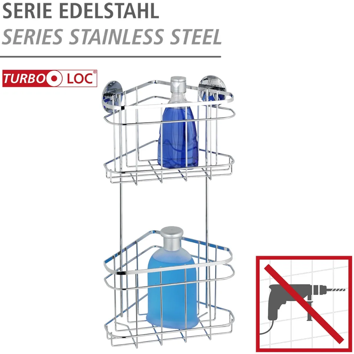 Hot Wenko Turbo-Loc Eckregal 2 Etagen