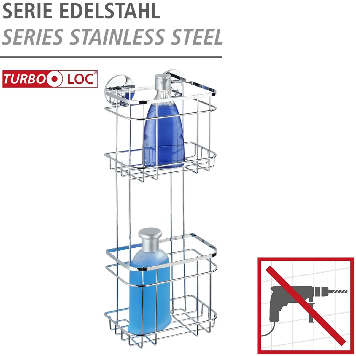 Online Wenko Turbo-Loc Wandregal 2 Etagen