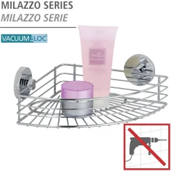Hot Wenko Vacuum-Loc Eckablage Bari