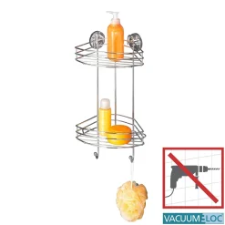 Clearance Wenko Vacuum-Loc Eckregal 2 Etagen
