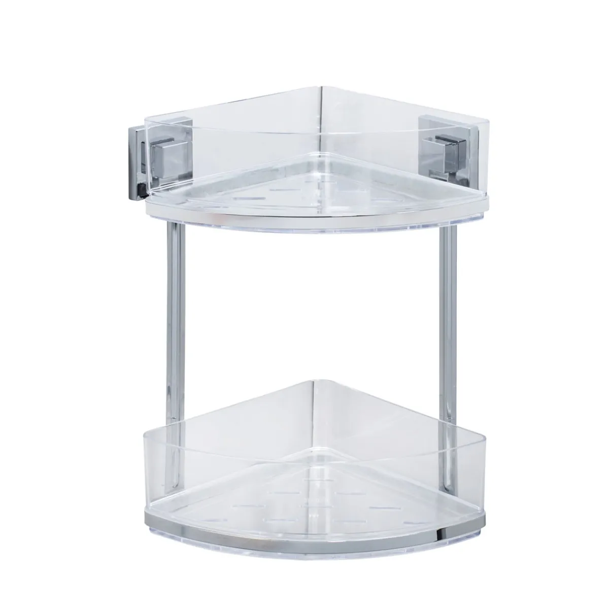 Online Wenko Vacuum-Loc Eckregal Quadro 2 Etagen