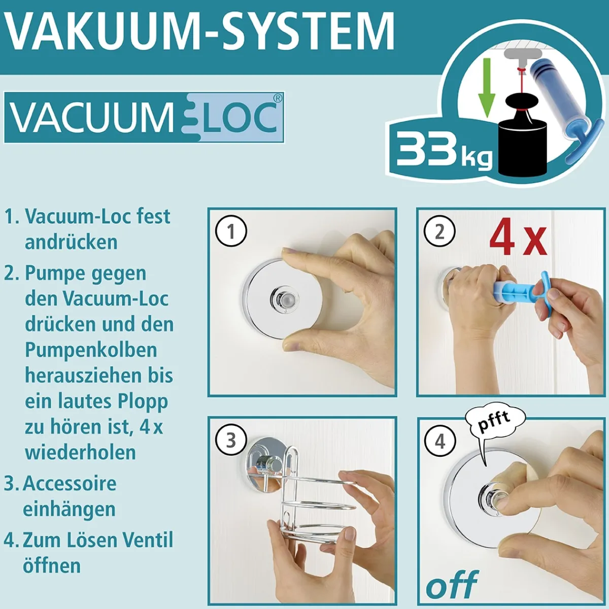 Best Wenko Vacuum-Loc Toilettenpapierhalter Milazzo