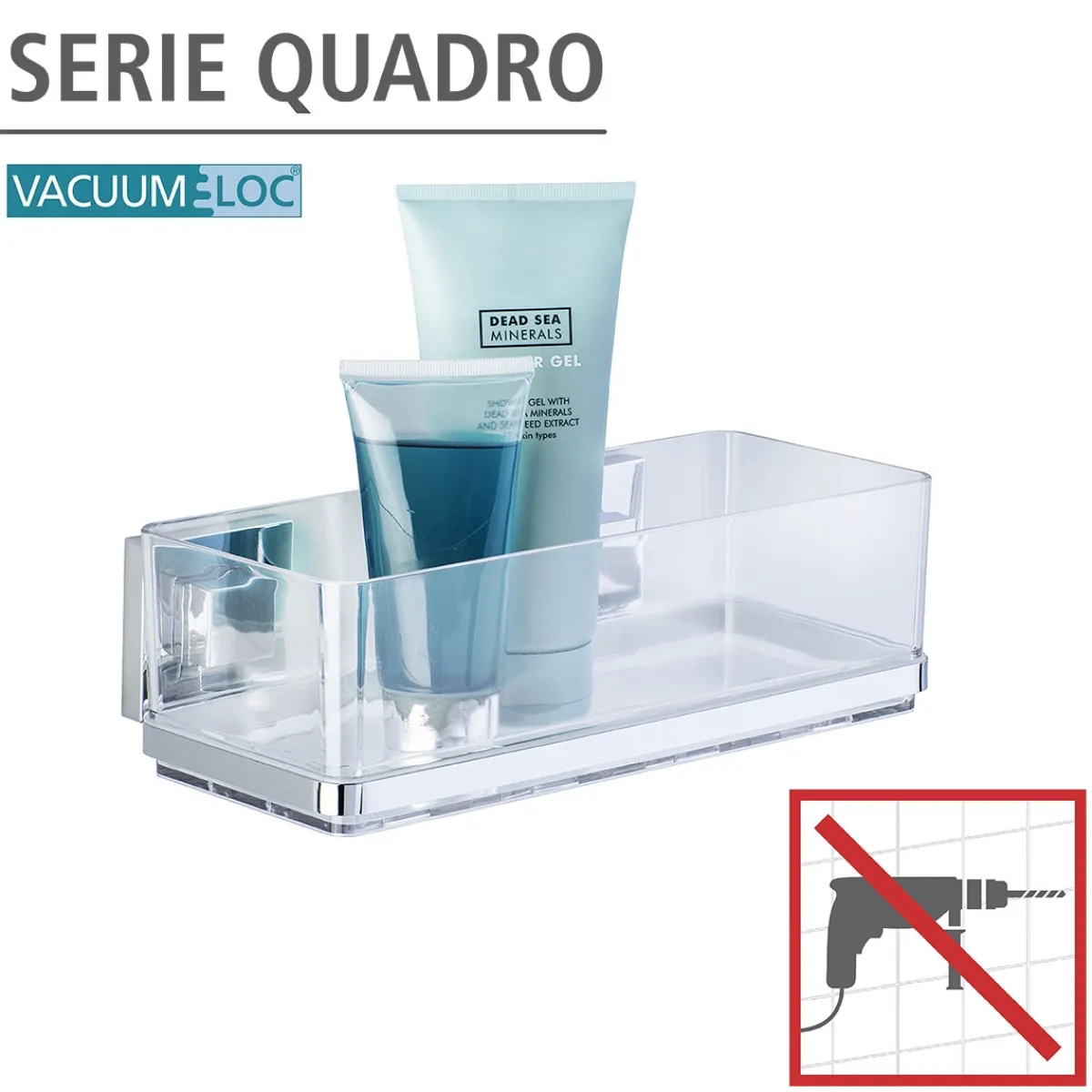Outlet Wenko Vacuum-Loc Wandablage Quadro
