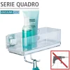 Clearance Wenko Vacuum-Loc Wandablage Quadro mit Haken