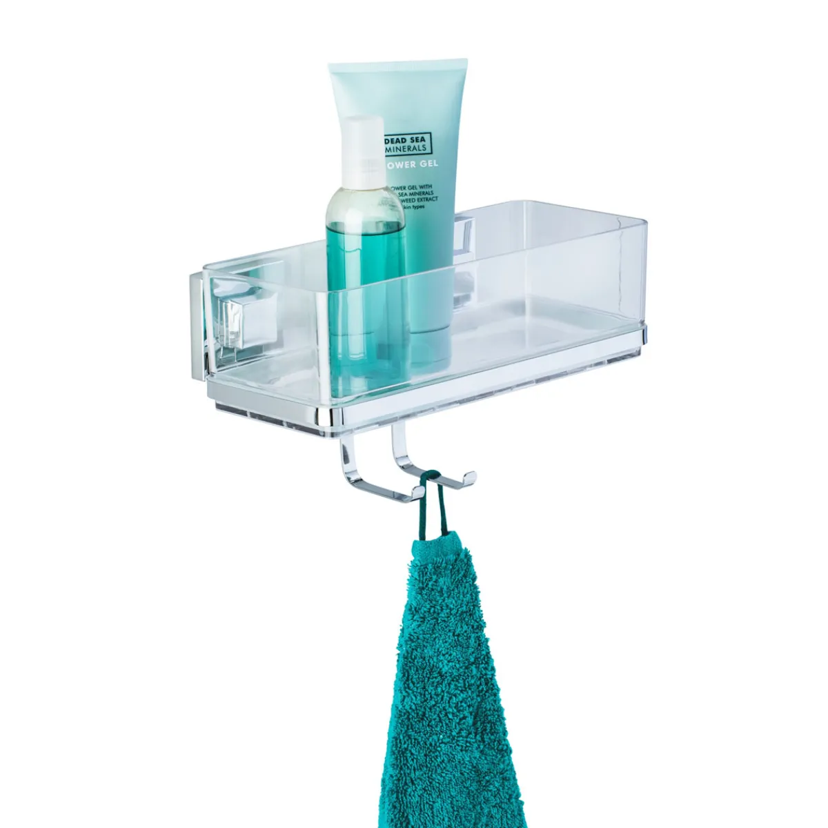 Clearance Wenko Vacuum-Loc Wandablage Quadro mit Haken