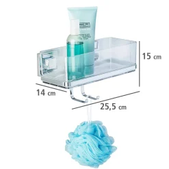 Clearance Wenko Vacuum-Loc Wandablage Quadro mit Haken