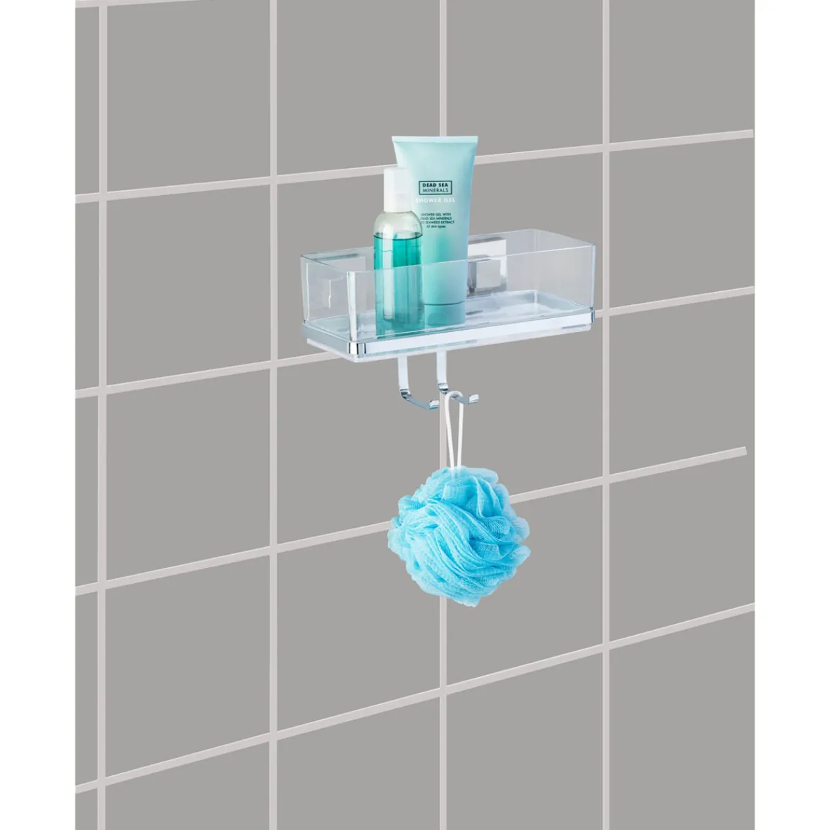 Clearance Wenko Vacuum-Loc Wandablage Quadro mit Haken