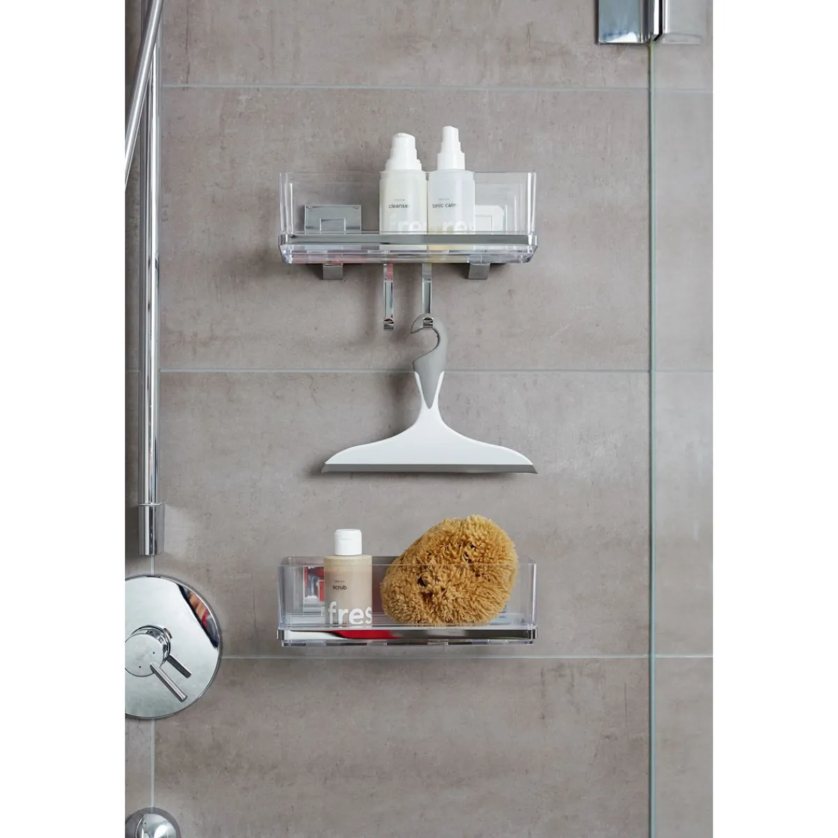 Clearance Wenko Vacuum-Loc Wandablage Quadro mit Haken