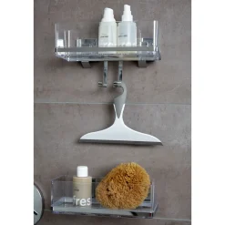 Clearance Wenko Vacuum-Loc Wandablage Quadro mit Haken