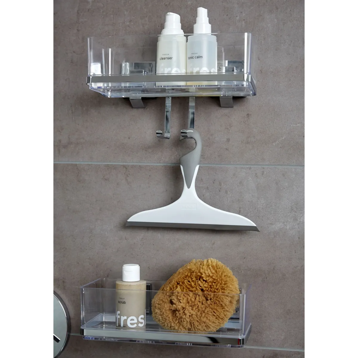 Clearance Wenko Vacuum-Loc Wandablage Quadro mit Haken