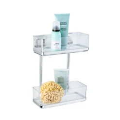 New Wenko Vacuum-Loc Wandregal Quadro 2 Etagen
