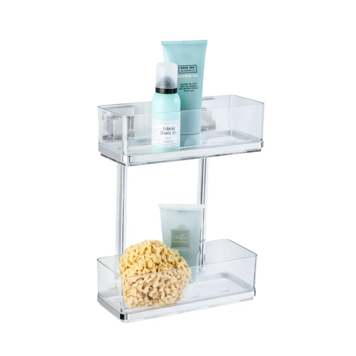 New Wenko Vacuum-Loc Wandregal Quadro 2 Etagen