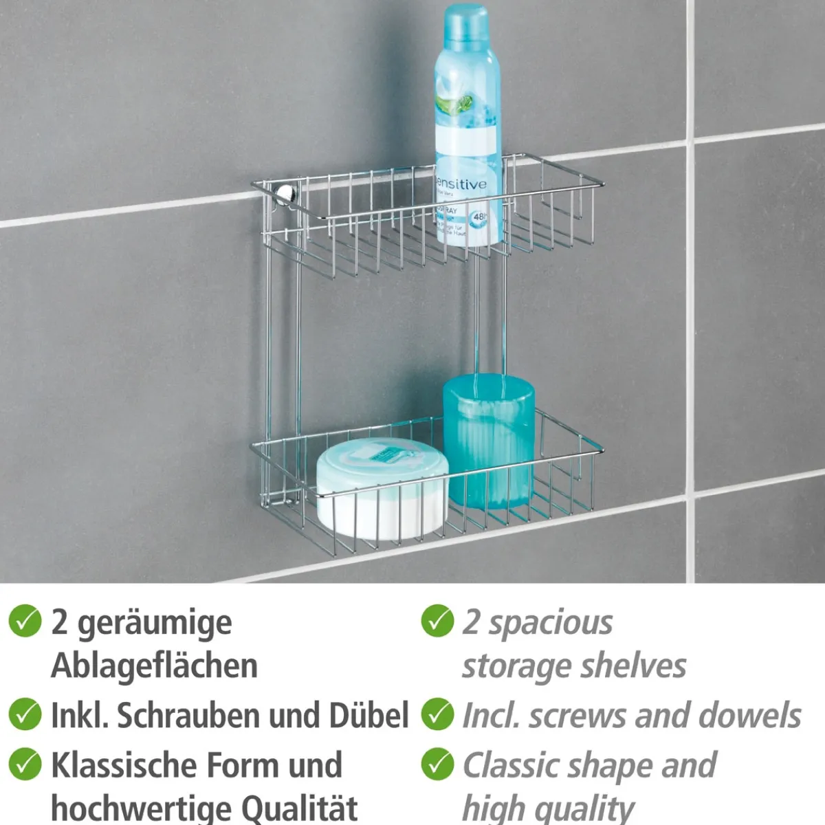 Sale Wenko Wandregal Classic 2 Etagen