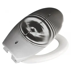 Outlet Wenko WC-Sitz Waterdrop Grau antibakteriell mit Absenkautomatik