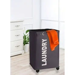Online Wenko Wäschesammler Quadro grau 79 l